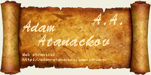 Adam Atanackov vizit kartica